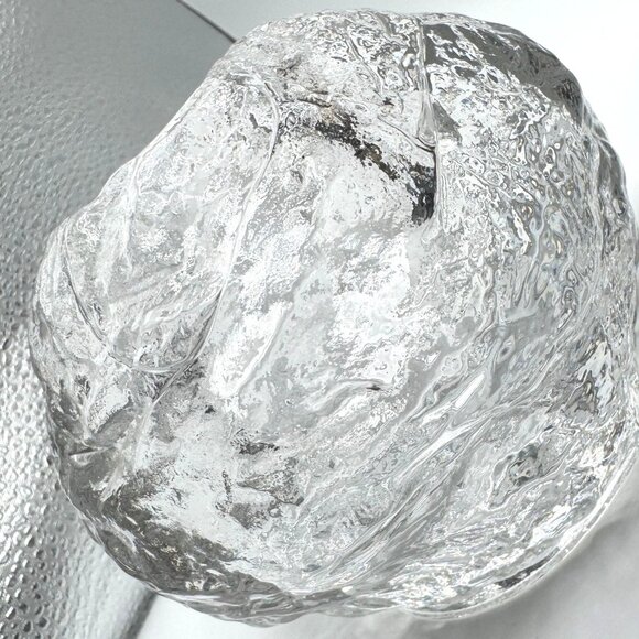 Vtg Kosta Boda Sweden Snowball Candleholder Hand Blown Scandinavian Art MCM 70s - Picture 9 of 13